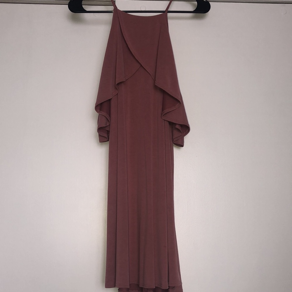 Dusty pink mini dress